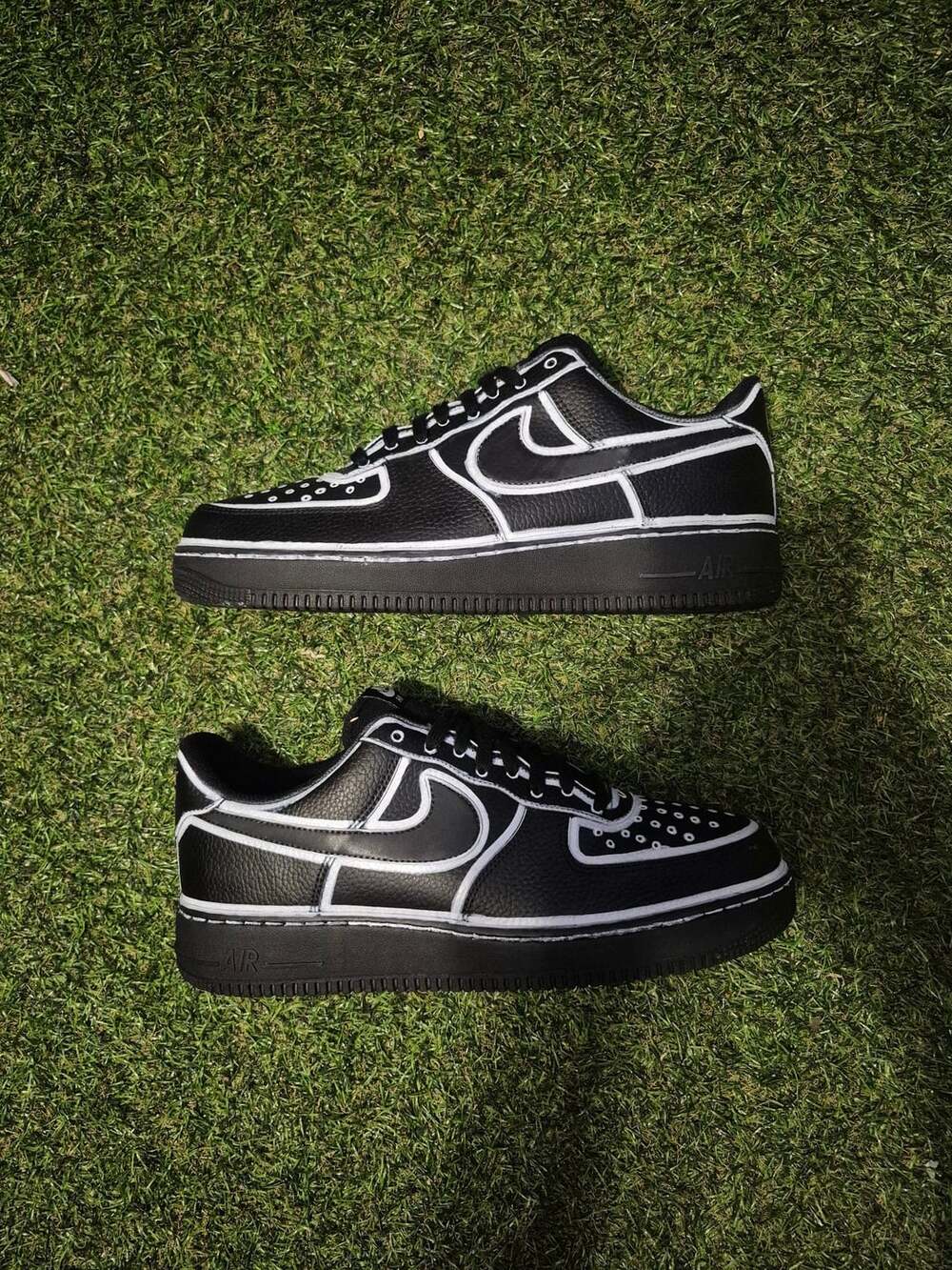 Nike Air Force 1 Custom Cartoon Black White